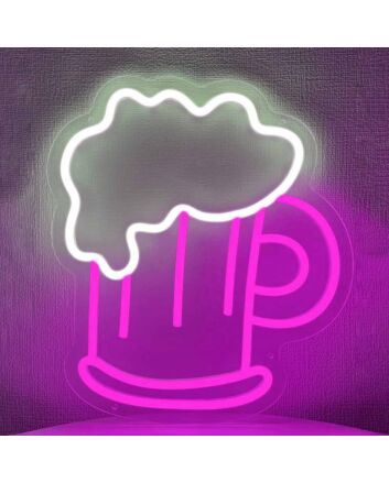 Pint of Beer Neon Sign Cheers to Good Times