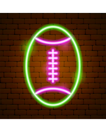 Field of Victory Neon American Football Sign