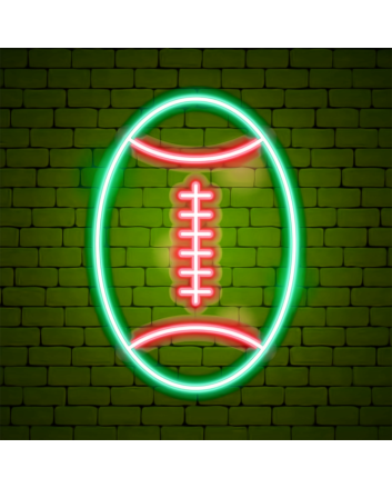 Field of Victory Neon American Football Sign