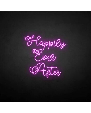 happily ever after 3 neon sign