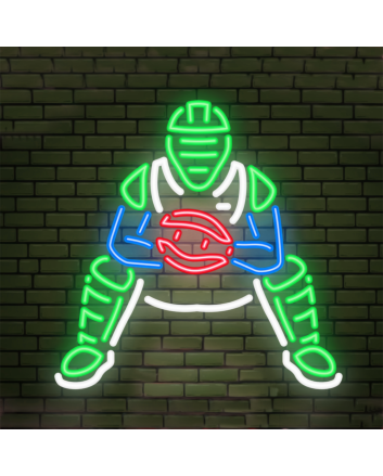 Catch the Spirit American Football Home Neon Sign