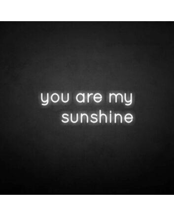 &#39;You are my sunshine&#39; neon sign