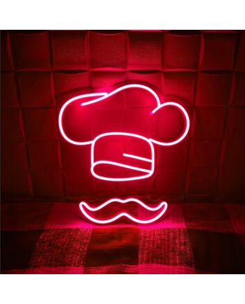 Kitchen Chef Hat Neon