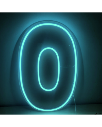 Number 0  LED Neon Sign