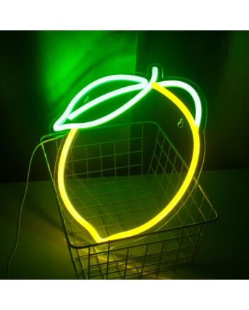 Fresh Lemon Fruit Neon Sign