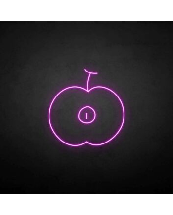 &#39;Half of the aaple&#39; neon sign