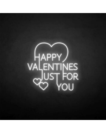 Happy valentines for you neon sign