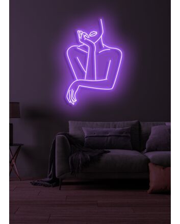 Albert Neon Tribute to Genius and Intellectual Brilliance