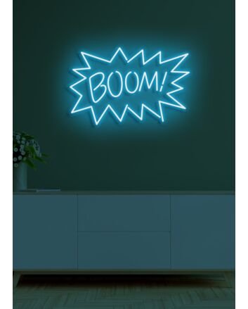 Boom Neon Light Energetic and Bold Statement