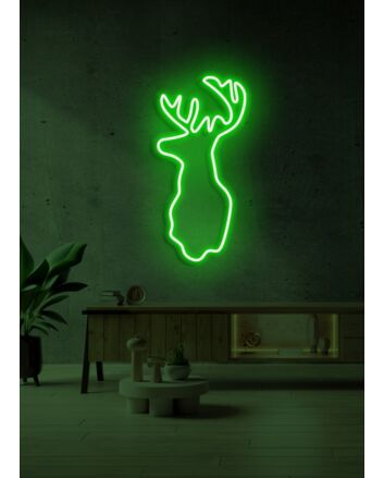 Deer LED Neon Sign Majestic Nature and Grace