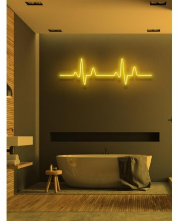 Heart Beat LED Neon Capturing Life&#039;s Rhythms in Glow