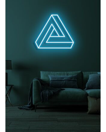 Triangle Neon Geometric Brilliance in Modern Design