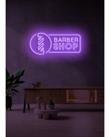 Customize Barber Shop Neon Classic and Stylish, Perfect for Traditional and Modern Barber Shops