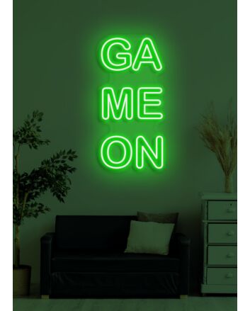 Game On Neon Exciting Call to Action for Gamers Ready to Play