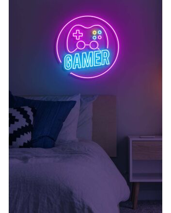 Customize Gamer Neon Proud Identification for Gaming Enthusiasts