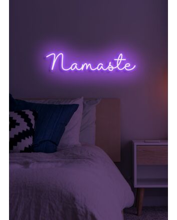 Namaste Neon Peace and Harmony in Light