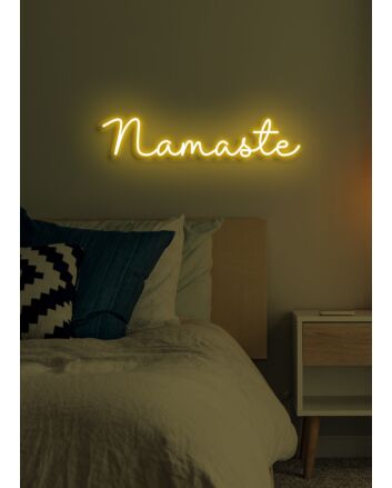 Namaste Neon Peace and Harmony in Light