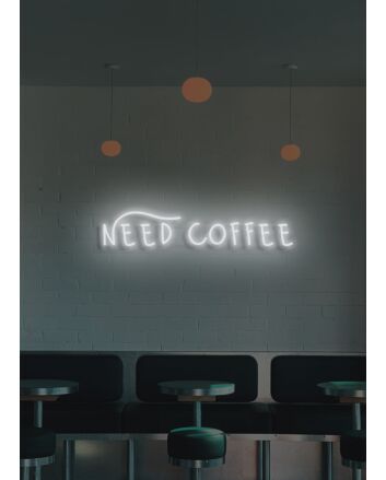 Need Coffee Neon Essential Fuel for Daily Grind