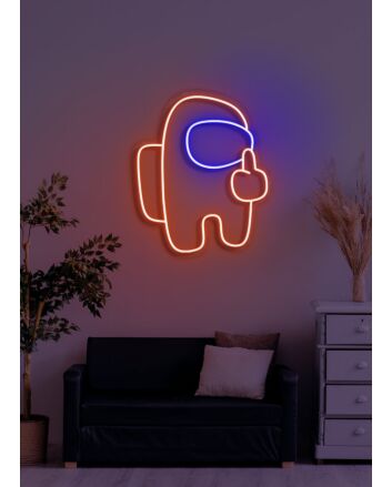 Space man Neon Odyssey into the Cosmic Unknown