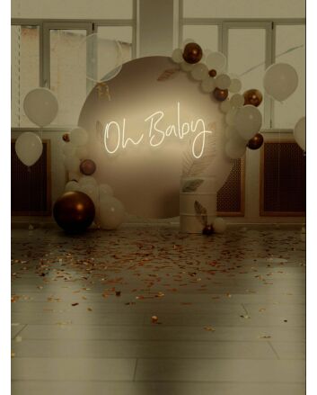 Oh Baby Neon Excitement for New Beginnings