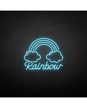 Customize &#39;Clouds and rainbows&#39; neon sign