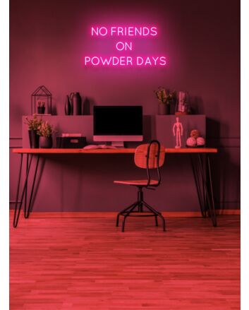 No friends on powder days Neon Thrills for the Slopes