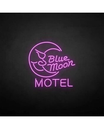 Customize Blue moon motel&#39; neon sign
