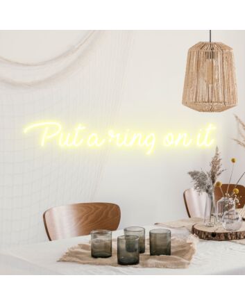 Put A Ring On It Shining Neon for Engagement Joy