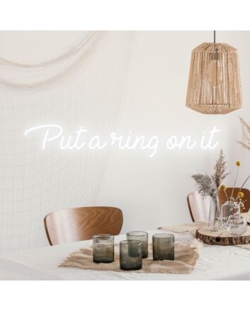 Put A Ring On It Shining Neon for Engagement Joy