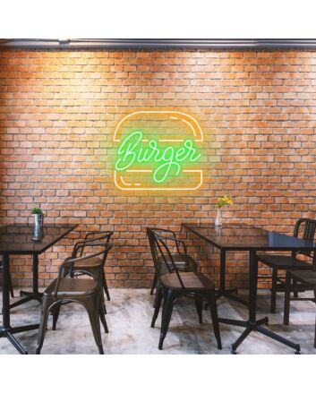Customize Original &#039;Burgers&#039; Appetizing Neon for Burger Restaurants