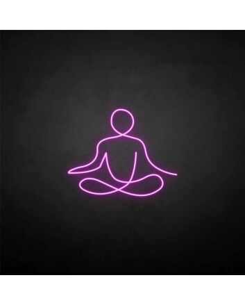 &#39;Sit my meditation&#39; neon sign