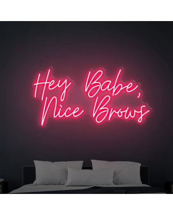Hey Babe Nice Brows Light Up Your Beauty Routine with Neon Elegance