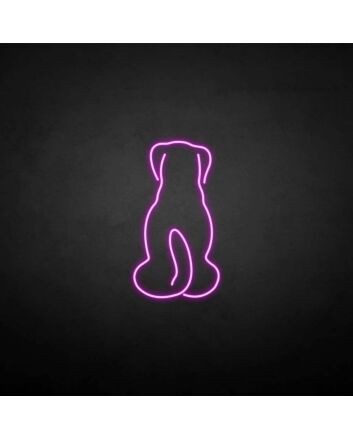 &#39;The dog back&#39; neon sign