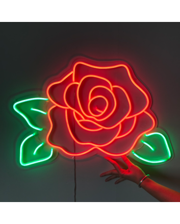 Rose in bloom Captivate with the Elegance of Floral Neon