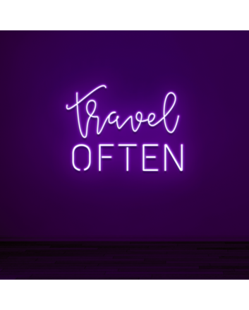 Travel often Feed Your Wanderlust with Inspirational Neon