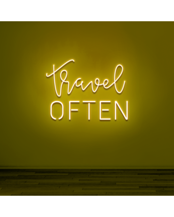 Travel often Feed Your Wanderlust with Inspirational Neon