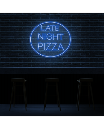 Late Night Pizza Perfect Neon Accent for Late Night Snacks