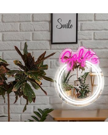 Selfie Circle LED Neon Mirror Light