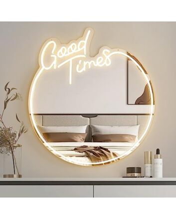 Good Time Vibrant Moments Neon Mirror Sign