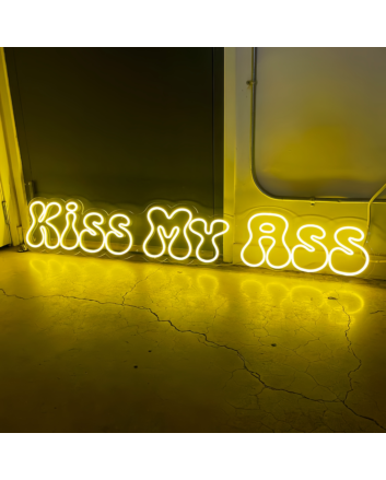 Kiss My Ass Neon Sign Add a Bold Statement to Your Space