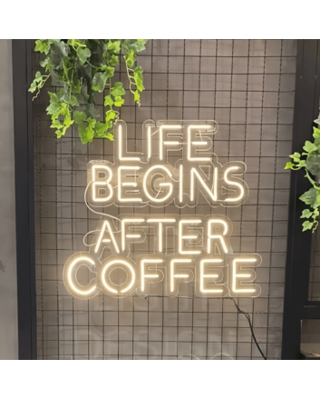 Life Begins After Coffee Neon Sign: Energize Your Mornings