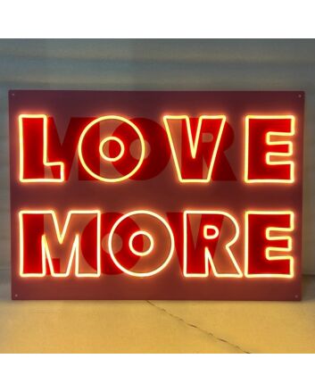 Love More Neon Sign: Infuse Your Space with Endless Affection