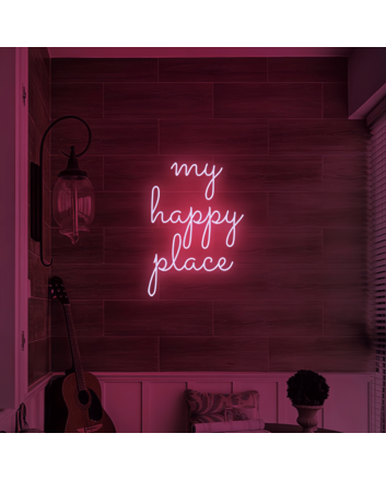 My Happy Place: Illuminate Your Sanctuary with Neon Art