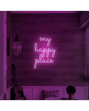 My Happy Place: Illuminate Your Sanctuary with Neon Art