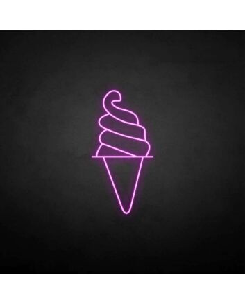 &#39;Cylinder Ice Cream&#39; neon sign