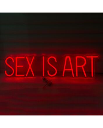 Sex is Art Neon Sign Redefining Sensuality with Style