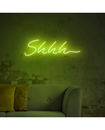 Shhh... Neon Sign: Adding a Touch of Mystery to Your Space!