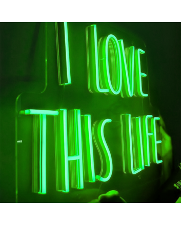 I Love This Life Glowing Neon Sign
