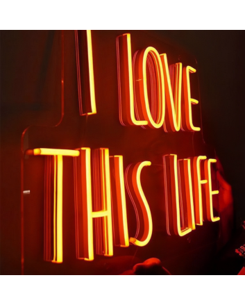 I Love This Life Glowing Neon Sign