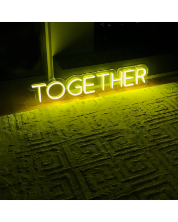 Together: Illuminate Your Bond with Radiance and Unity - Neon Art Sign